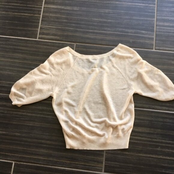 Club Monaco delicate oatmeal sweater size xs - Picture 2 of 13